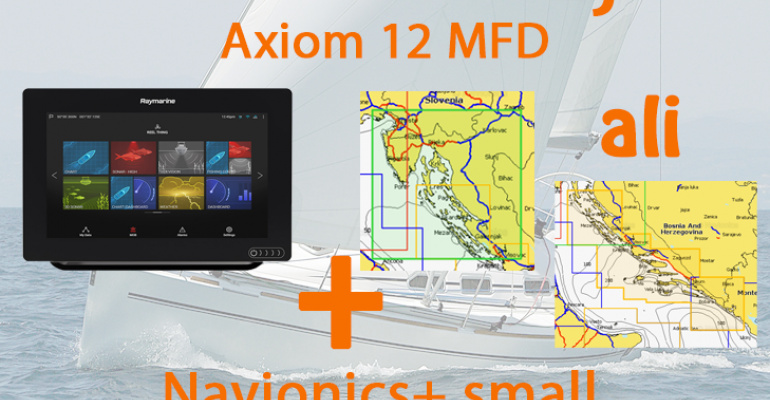 Axiom 12 RV z RealVision 3D, 600W Sonar in LightHouse karta za prenos