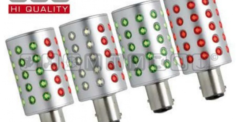 ŽARNICA Z DVOJNIM KONTAKTOM IP67 COLOR LED BA15D